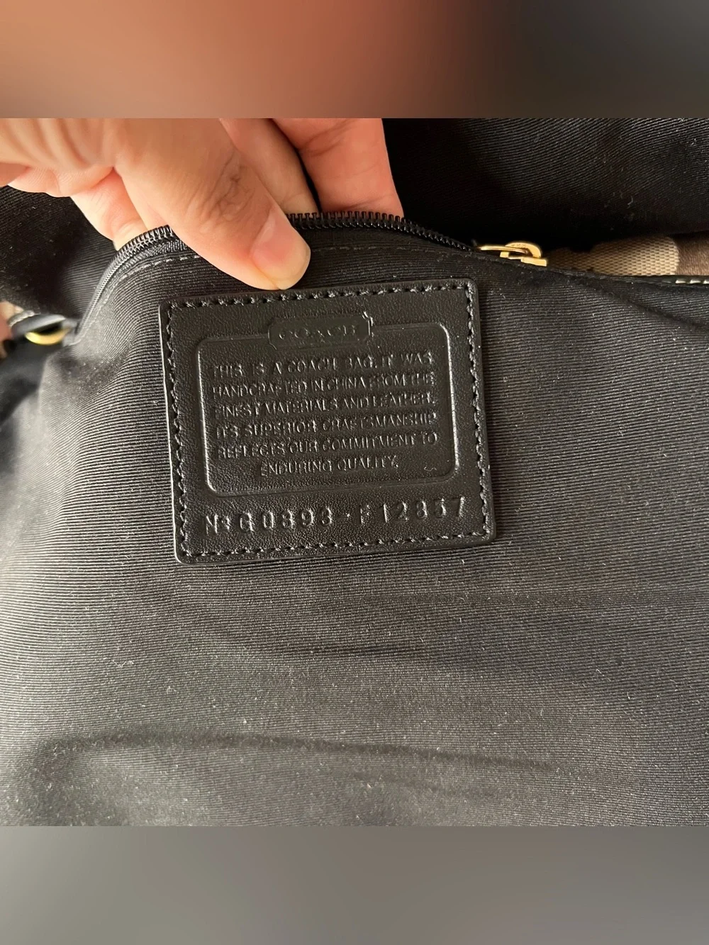 Vintage Coach Signature Legacy Turnlock Ali Shoulder Bag